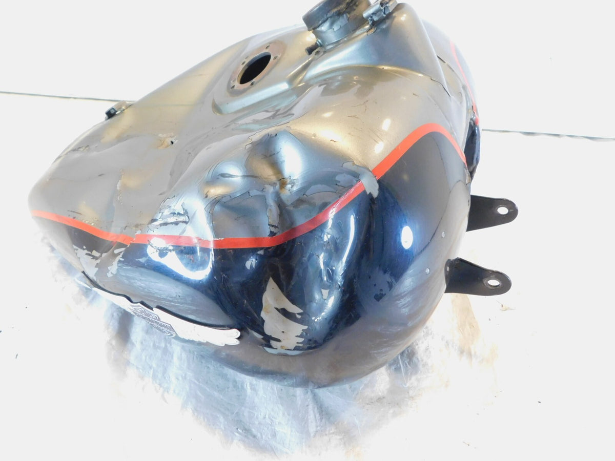 1989-1991 Harley Davidson Touring Tour Electra Glide Black Fuel Gas Tank - HOLE - C3 Cycle