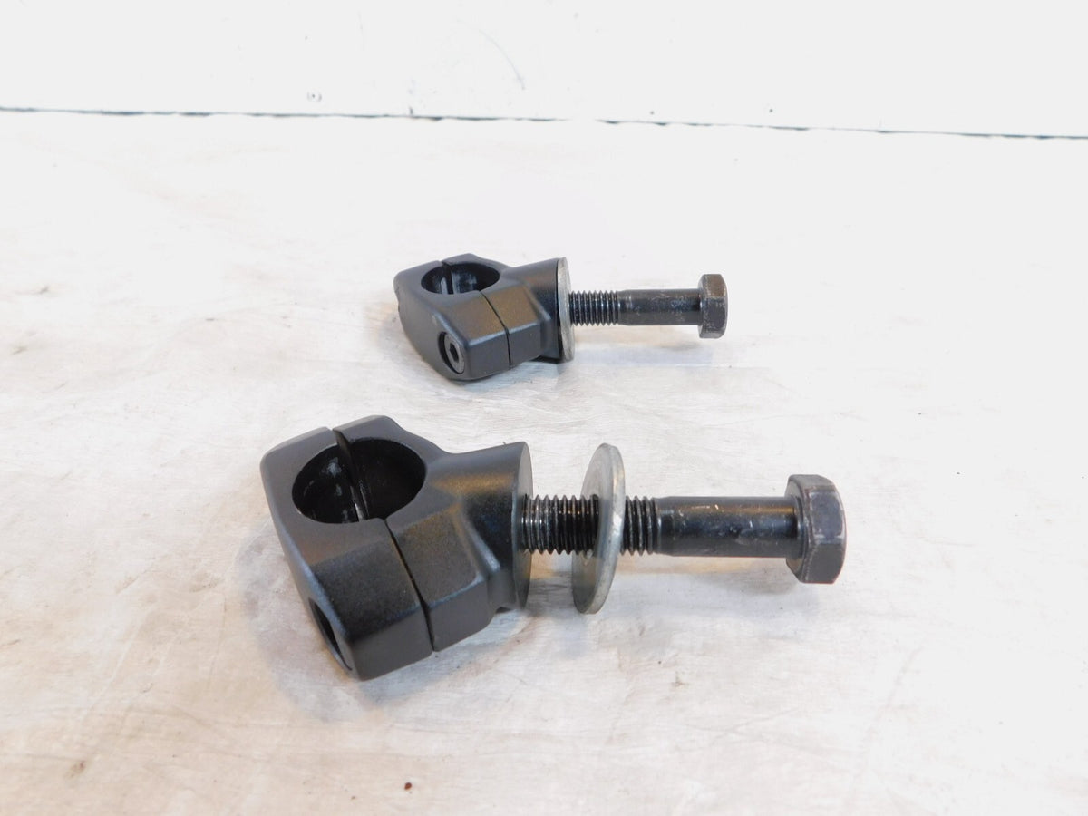 2010-2017 Victory Cross Country Black Handlebar Handle Bar Riser Mount Clamps - C3 Cycle