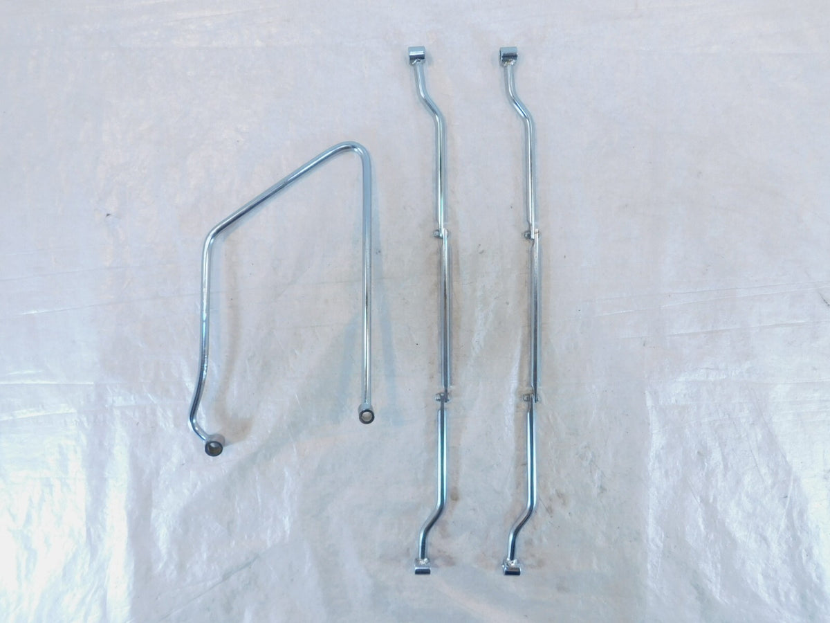 2002 & 2003 Indian Gilroy Scout & Spirit Chrome Saddlebag Guard Mount Brackets - C3 Cycle