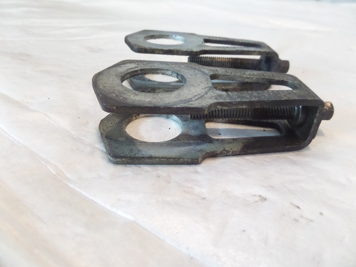 Ducati Scrambler & Monster Swingarm Rear Axle Chain Adjuster Puller Brackets - C3 Cycle