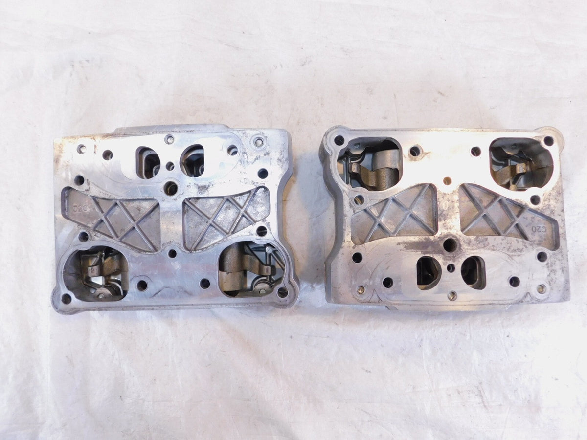 Harley Polished Twin Cam Touring Dyna Softail Cylinder Head Rocker Boxes & Arms - C3 Cycle