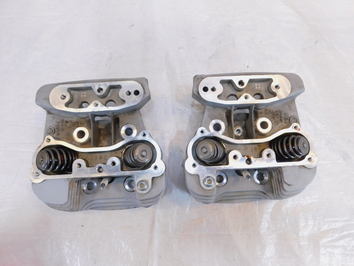 Harley Davidson Sportster XL 883 Super Low Silver Cylinder Heads Springs Valves - C3 Cycle