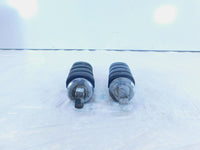 Pair Harley Touring FXR Dyna Sportster & Softail Black ISO Peg Footpeg Footrests