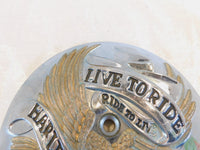 Harley Touring Softail Dyna Live to Ride Eagle Air Cleaner Filter Cover Insert - C3 Cycle