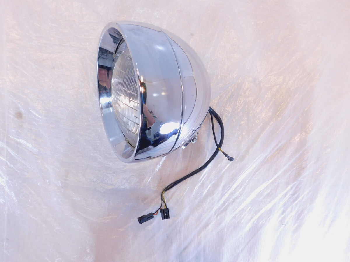 Harley Davidson Softail Heritage Classic & Fat Boy Chrome Headlight Headlamp - C3 Cycle