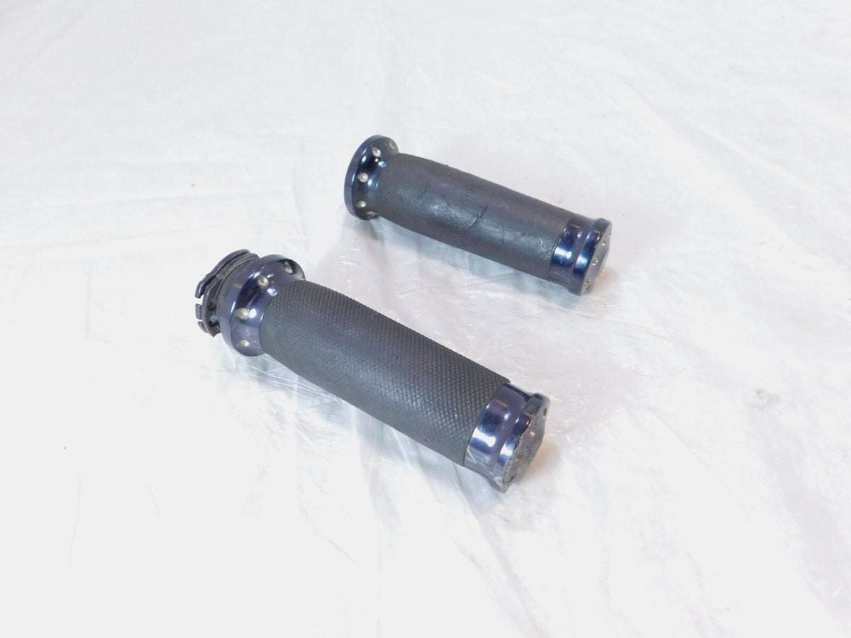Harley Davidson Dyna Sportster Softail Left & Right Handlebar Hand Grips -Black - C3 Cycle