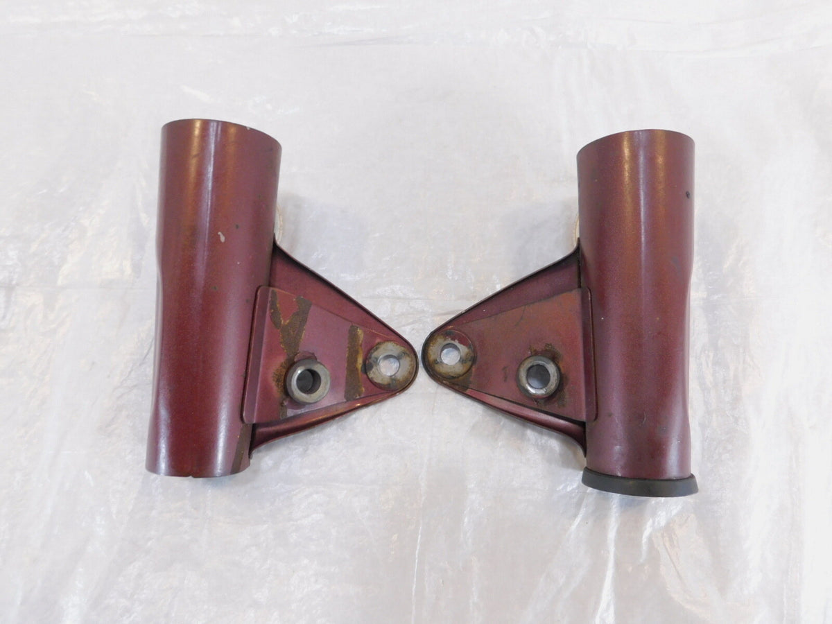 1972 72 Honda CB350K CB350K4 350 Maroon Front Upper Left/Right Fork Leg Covers - C3 Cycle