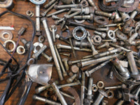 2001 Harley Davidson Sportster XL883 Hugger Nuts Bolts & Brackets Parts Box Lot - C3 Cycle