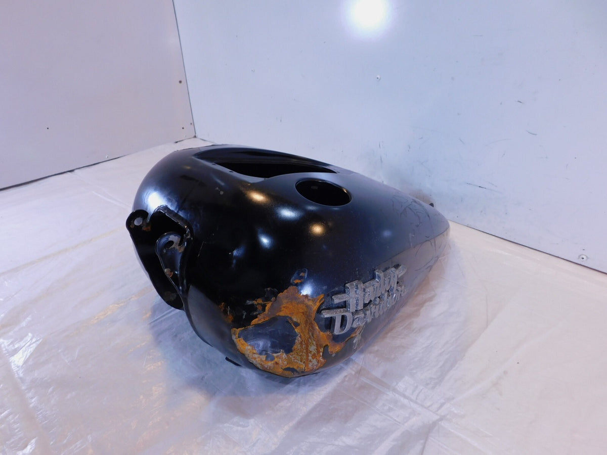 10-17 Harley Davidson Dyna Wide Glide & Street Bob Black Fuel Gas Tank - DENTED - C3 Cycle