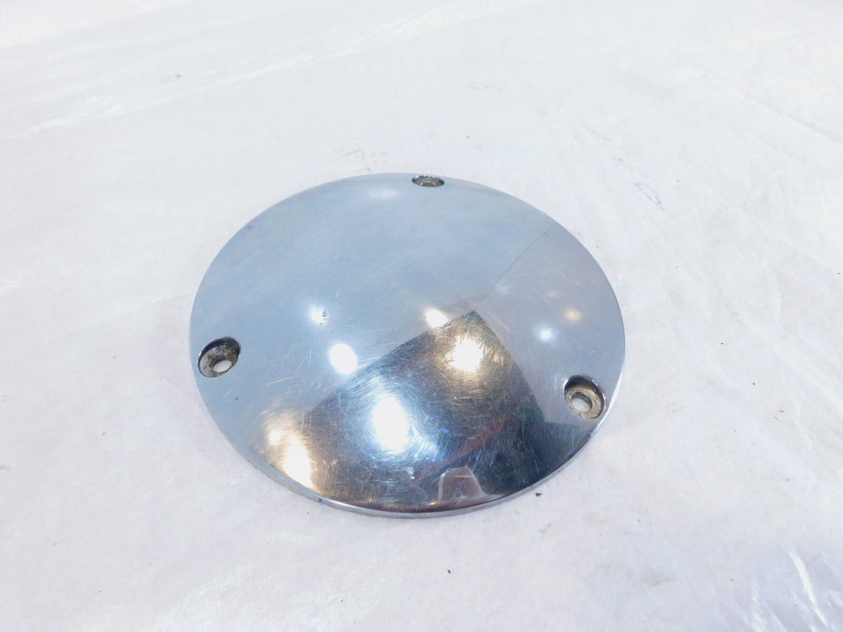 Harley Davidson Evo Softail Dyna & FXR Left Engine Chrome Derby Clutch Cover - C3 Cycle