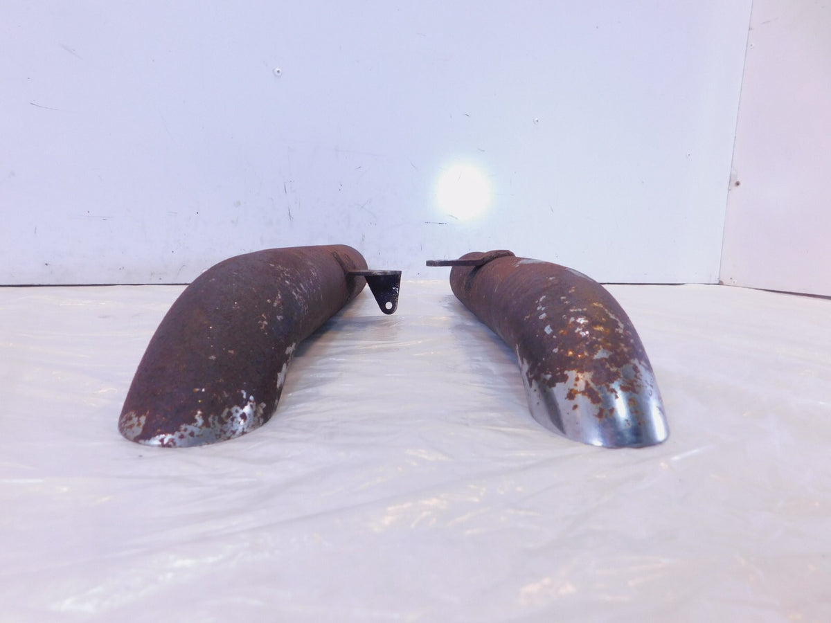 Harley Davidson Sportster 883 & 1200 Chrome Slash Out Cut Exhaust Pipe Mufflers - C3 Cycle