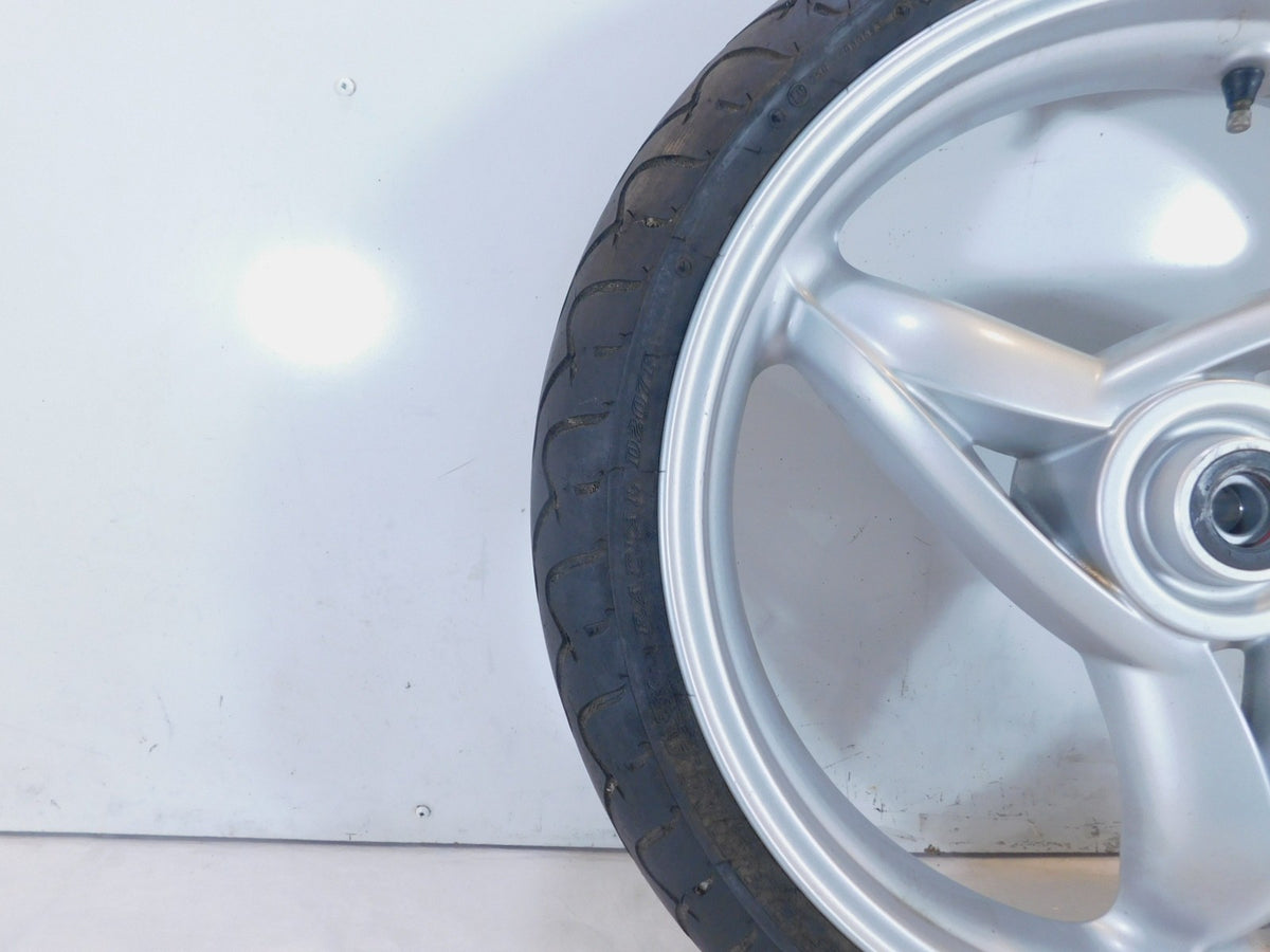 2001 2002 2003 2004 2005 BMW F650CS F650 CS Silver Front Wheel Rim & Tire - C3 Cycle