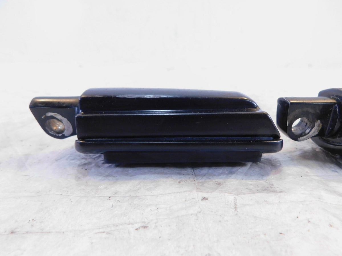 Harley Davidson FXR Dyna Sportster & Softail Black Front Footrest Footpeg Pegs - C3 Cycle