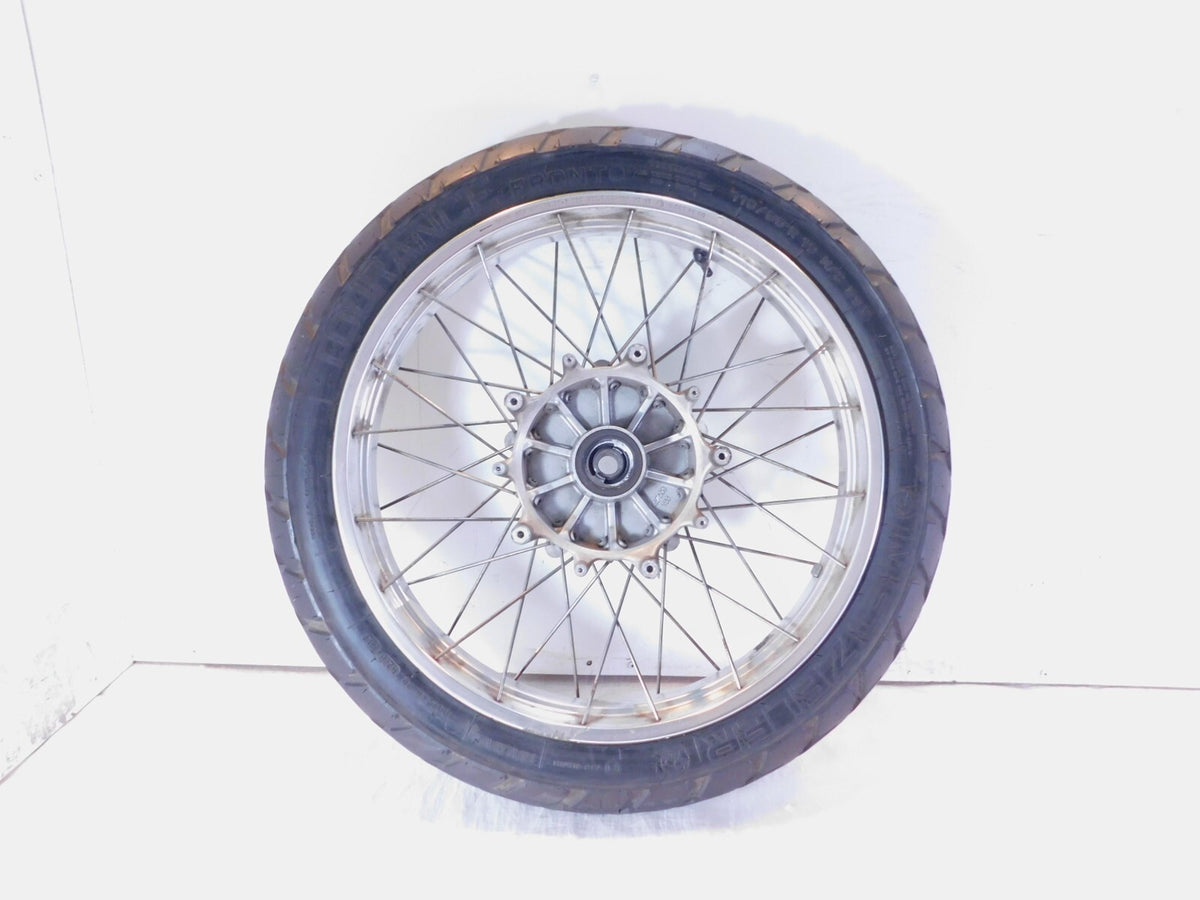 1994-2002 BMW R1100GS R1150GS Silver Spoked Front Wheel Rim Hub & Tire 2.5"x19" - C3 Cycle