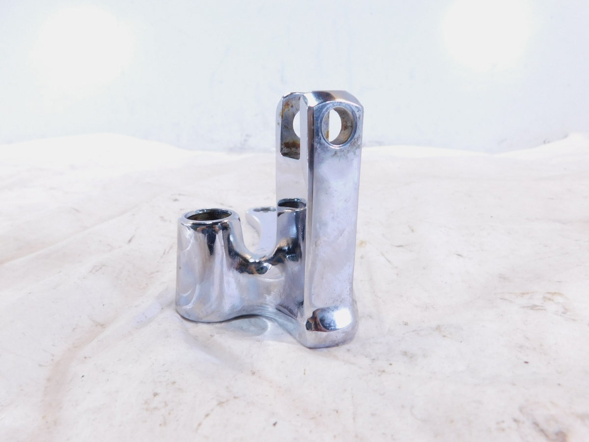 Harley Davidson Dyna FXDWG Wide Glide Black Left Forward Controls Mount Bracket - C3 Cycle