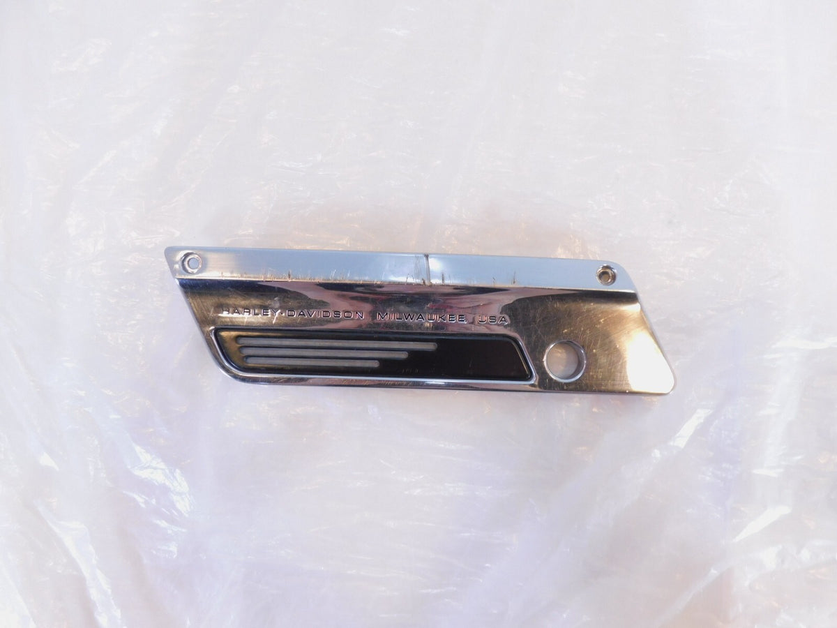 Harley Touring Road King Electra Street Glide Chrome Left Saddlebag Latch Cover - C3 Cycle