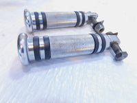 Harley Touring FXR Dyna Sportster & Softail Chrome & Band Footpegs Footrests - C3 Cycle