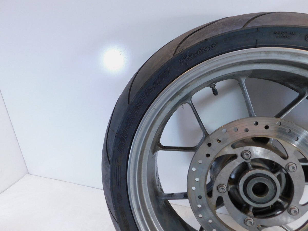 2007 2008 2009 Aprilia Shiver 750 SL750 Gray Rear Wheel Rim & Brake Rotor - C3 Cycle
