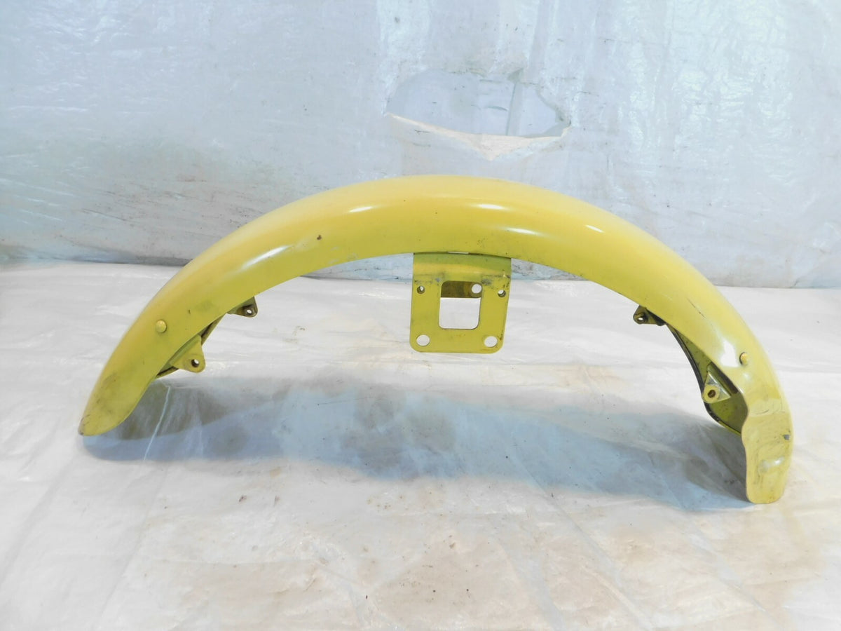 1996 & 1997 Kawasaki Vulcan 1500L Yellow Front Wheel Fender Mudguard - Dents - C3 Cycle