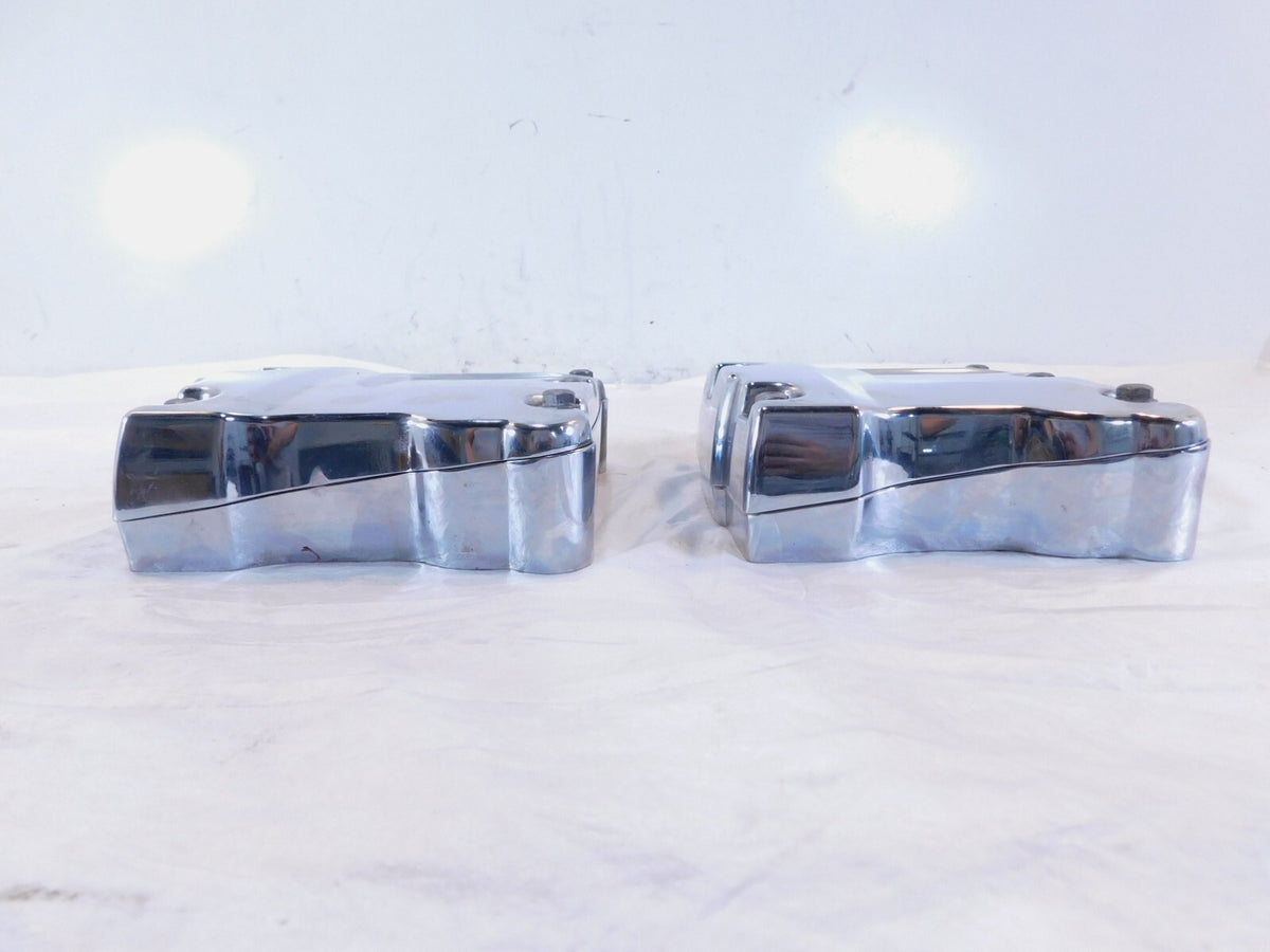 Harley Davidson Touring Dyna & Softail Chrome Cylinder Head Rocker Boxes - C3 Cycle