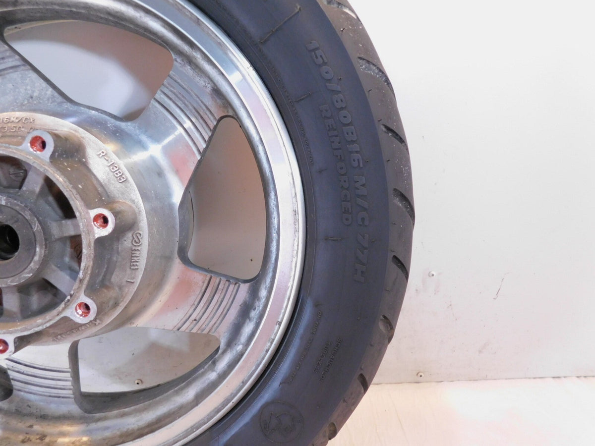 Kawasaki Vulcan Nomad & Nomad FI VN1500 Black Rear Wheel Rim & Tire 16" x 3.5" - C3 Cycle
