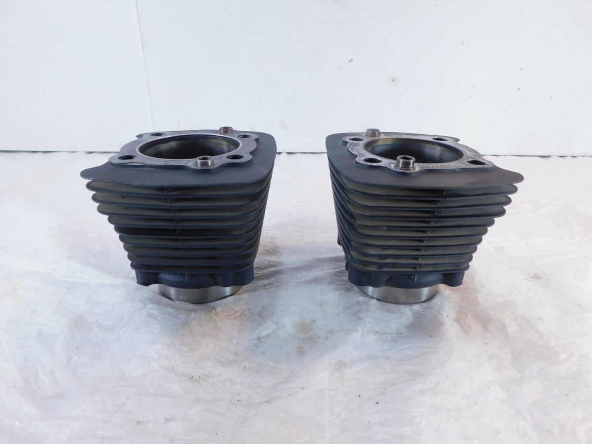 1999-2001 Buell X1 Lightning Pair Black Front & Rear Cylinder Barrel Jugs - C3 Cycle