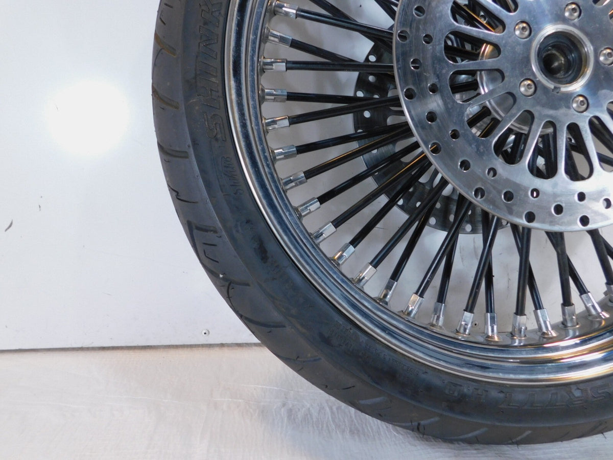 Harley Davidson EVO Touring Electra Glide Chrome Laced Front Wheel Rim & Tire