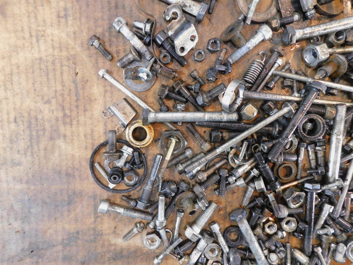 2017 17 Victory Cross Country Engine & Body Nuts Bolts & Brackets Parts Box Lot - C3 Cycle