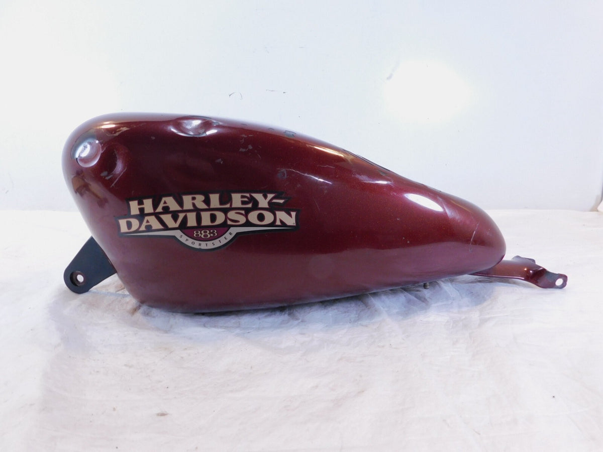 *Dented* Harley Davidson Sportster 883 1200 Red Fuel Gas Petrol Tank Reservoir - C3 Cycle