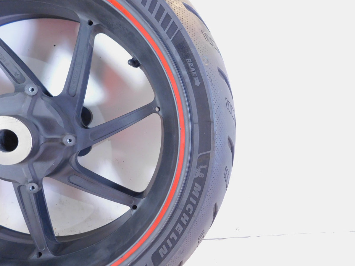 BMW S1000R S1000RR S1000-RR HP4 Black Rear Wheel Rim & Tire - 6.00" x 17" - C3 Cycle