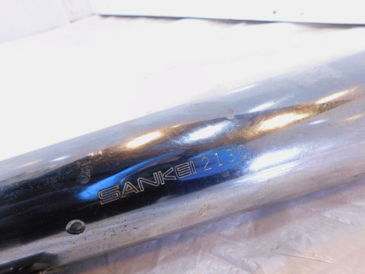 1983 83 Honda GL650 Silverwing 650 Chrome Rear Left Side Exhaust Muffler Pipe - C3 Cycle