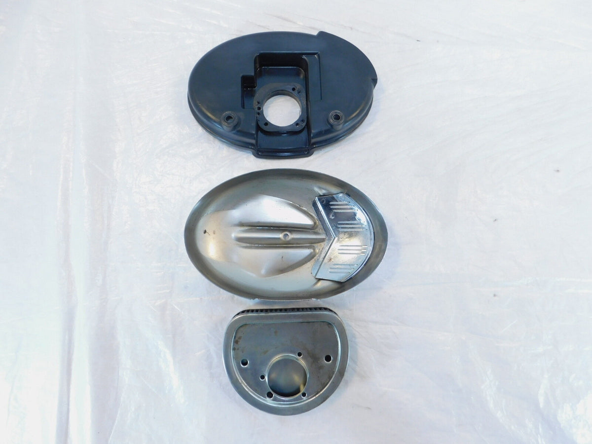 Harley Davidson Dyna Super Glide & Low Rider Air Cleaner Filter Box & Backplate - C3 Cycle