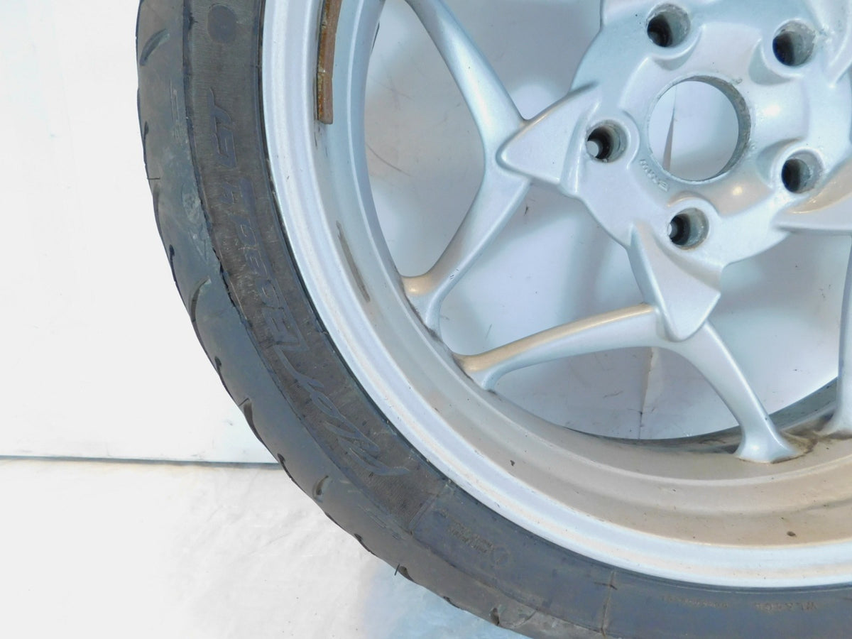 2005-2013 BMW R1200RT R1200ST R1200 RT ST R900RT Silver Back Rear Wheel w/ Tire - C3 Cycle