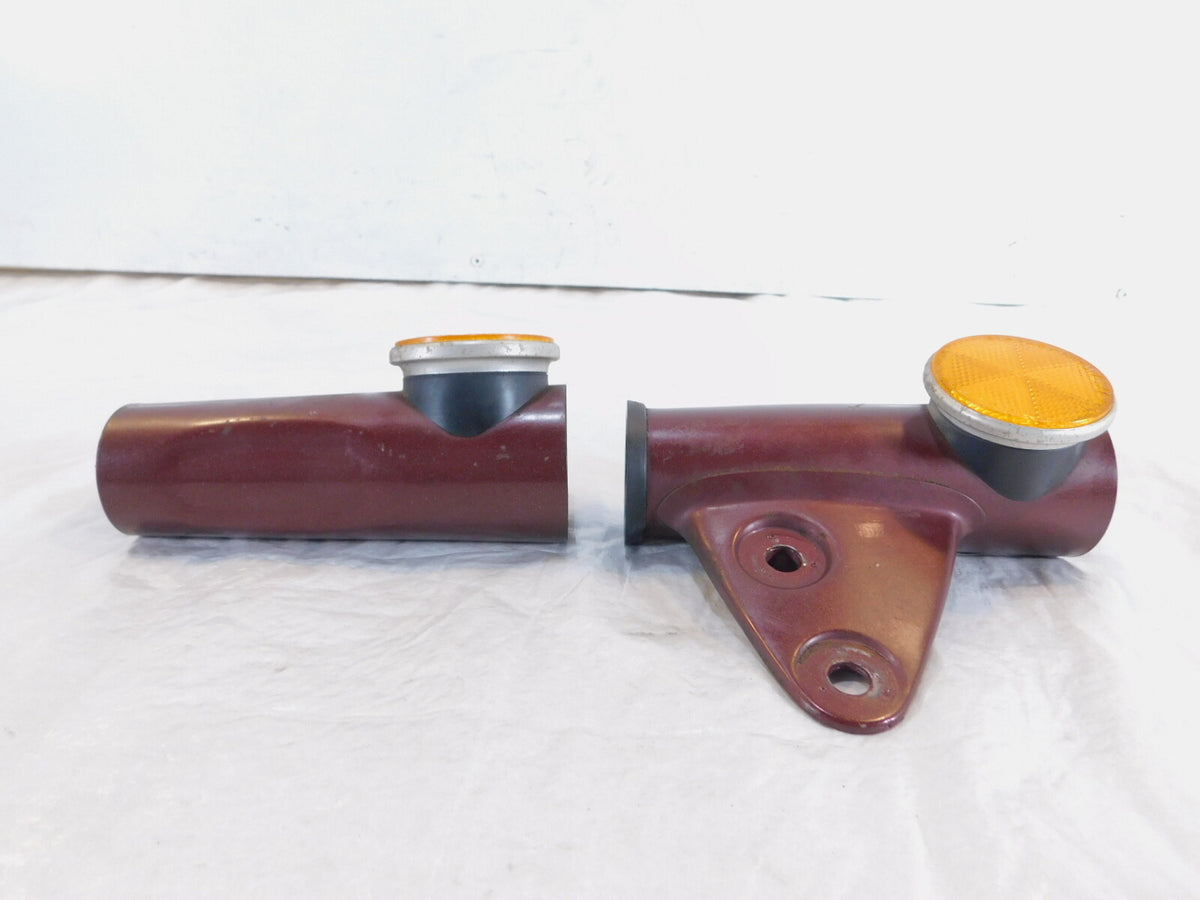 1972 72 Honda CB350K CB350K4 350 Maroon Front Upper Left/Right Fork Leg Covers - C3 Cycle