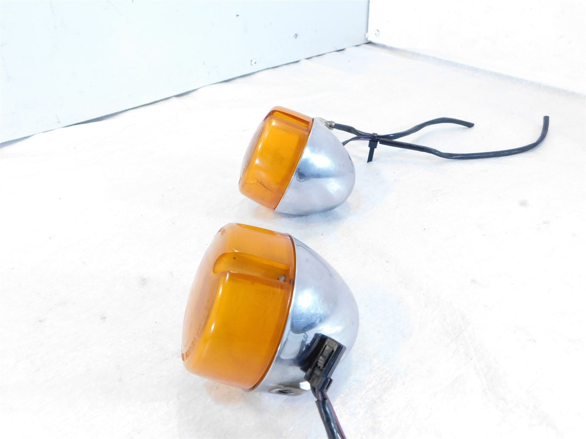 Harley Davidson Sportster Dyna & Softail Chrome Rear Turn Signal Indicators - C3 Cycle