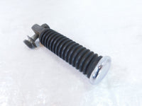 1 Harley Touring FXR Dyna Sportster Softail Chrome End Rubber Footpegs Footrest - C3 Cycle