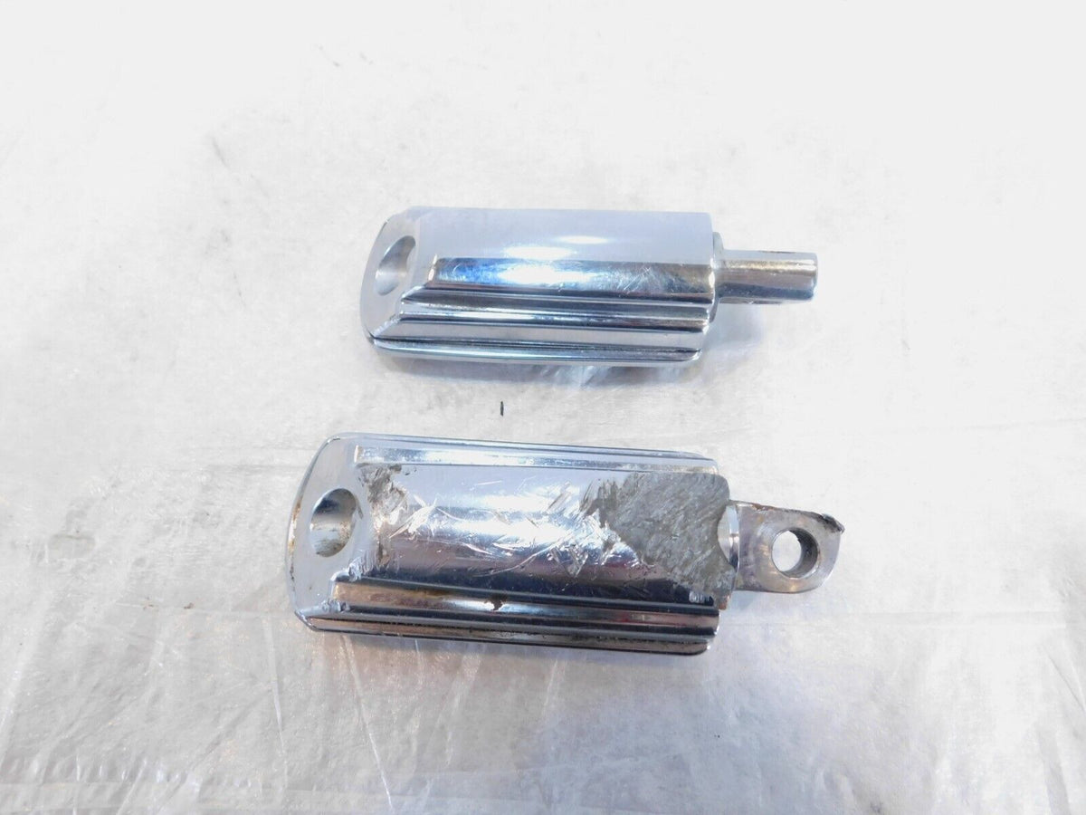 Harley Touring FXR Dyna Sportster & Softail Chrome & Rubber Footpegs Footrests