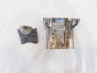 Harley Sportster 883 1200 Custom Chrome Handlebar Riser Mount Bracket & Cover - C3 Cycle
