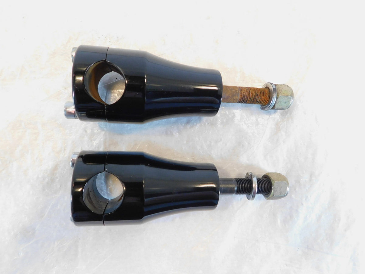 1999-2009 Harley Davidson Softail Night Train Black Handlebar Bracket Risers - C3 Cycle