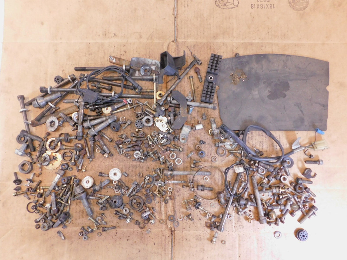 1989 89 BMW K100RS K100 RS Misc Nuts Bolts Brackets Hardware Parts Box Lot - C3 Cycle