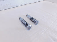 Harley Touring FXR Dyna Sportster Softail ISO Chrome & Rubber Footpegs Footrests - C3 Cycle
