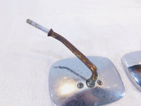 Harley Davidson FXR Softail Dyna & Sportster Right Left Square Rear View Mirrors - C3 Cycle