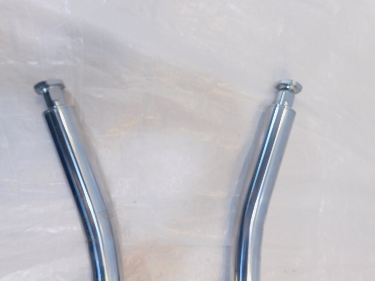 09-13 Harley Davidson Electra & Street Glide Chrome Front Fork Shocks - Bent - C3 Cycle