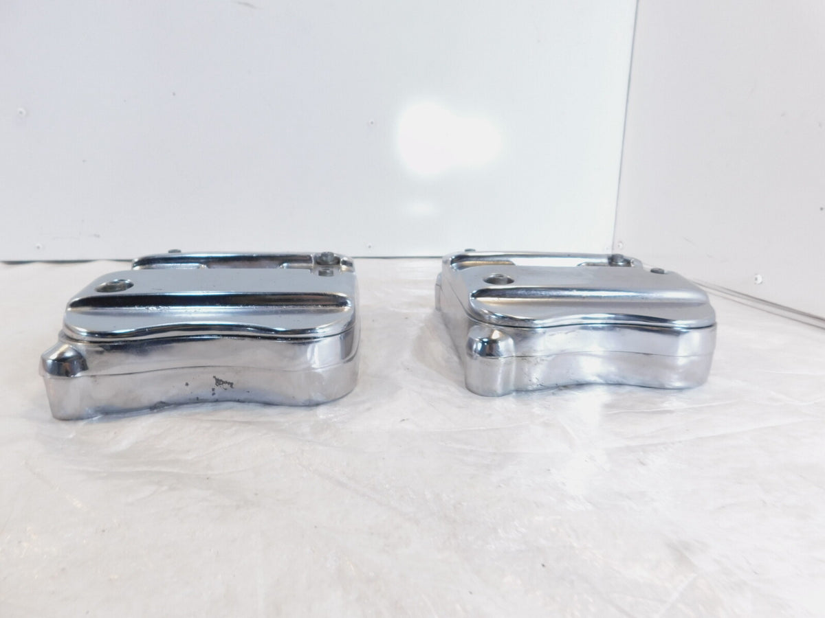 Harley Davidson Sportster 883 1100 1200 Chrome Cylinder Head Cover Rocker Boxes - C3 Cycle