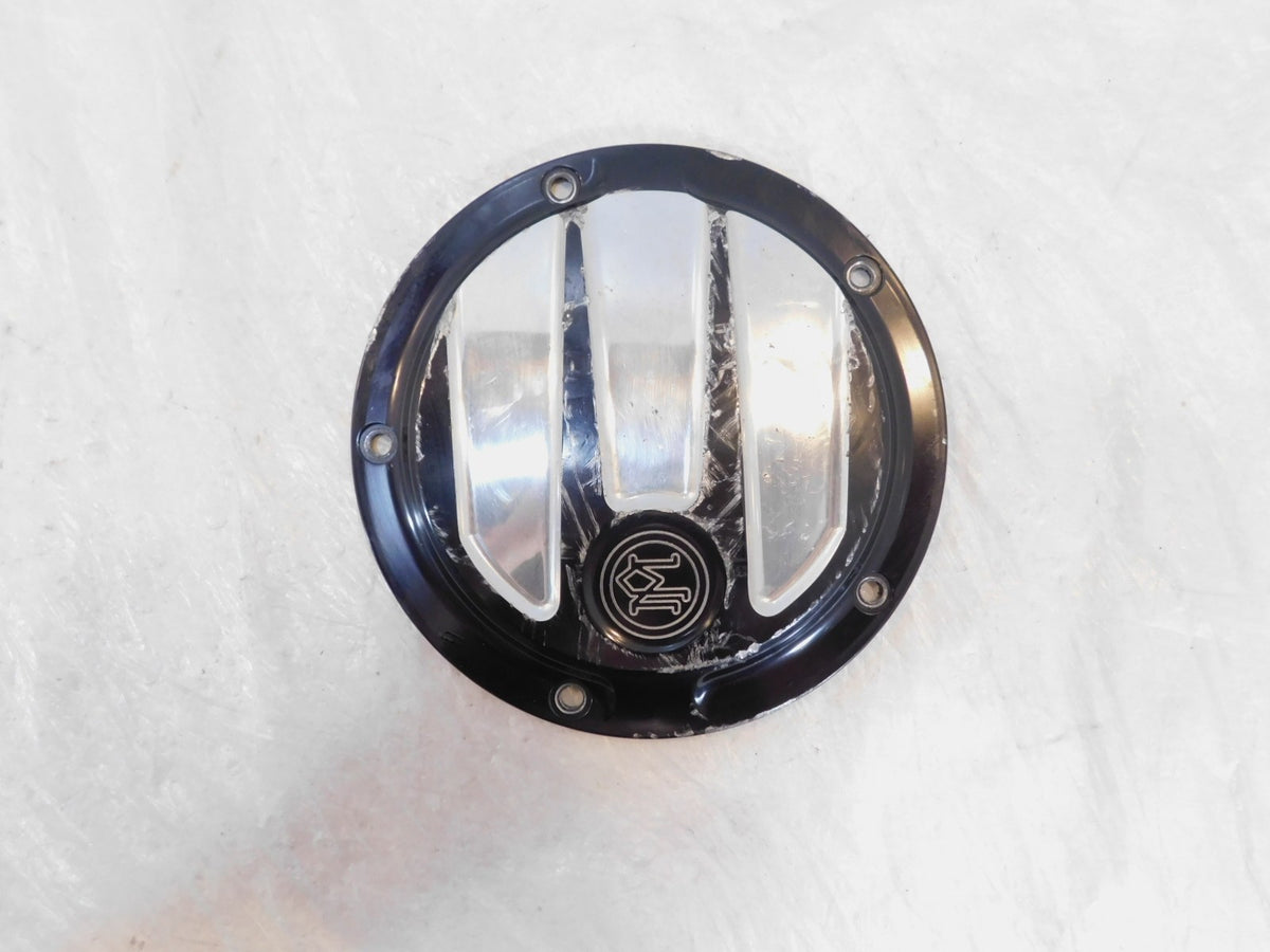 Harley Softail Dyna Black Performance Machine Left Engine Clutch Derby Cover - C3 Cycle