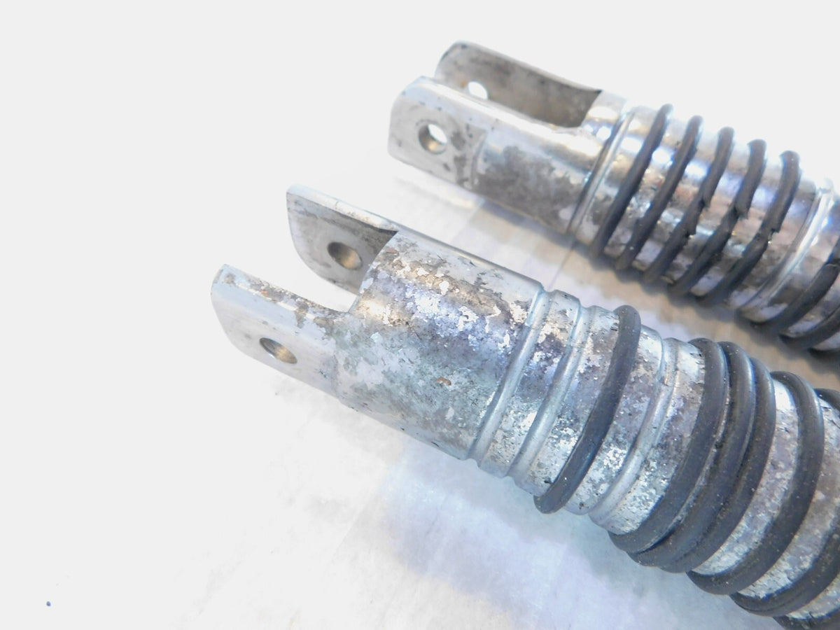 Harley Touring FXR Dyna Sportster & Softail Chrome & Rubber Footpegs Footrests - C3 Cycle
