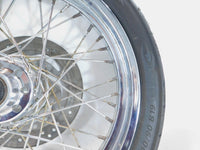 Harley Softail Night Train Deuce Dyna Wide Glide 19" Laced Front Wheel Rim -Bent - C3 Cycle