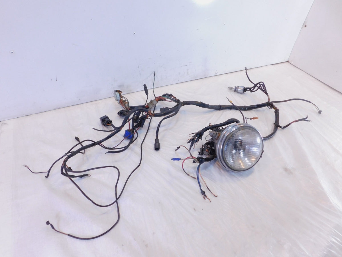 1984-1985 Harley Davidson Sportster XLH Ironhead 1000 Main Wire Harness -Damage - C3 Cycle