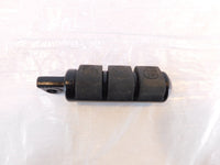 One Harley Touring FXR Dyna Sportster & Softail Black Skull Footpeg Footrest - C3 Cycle