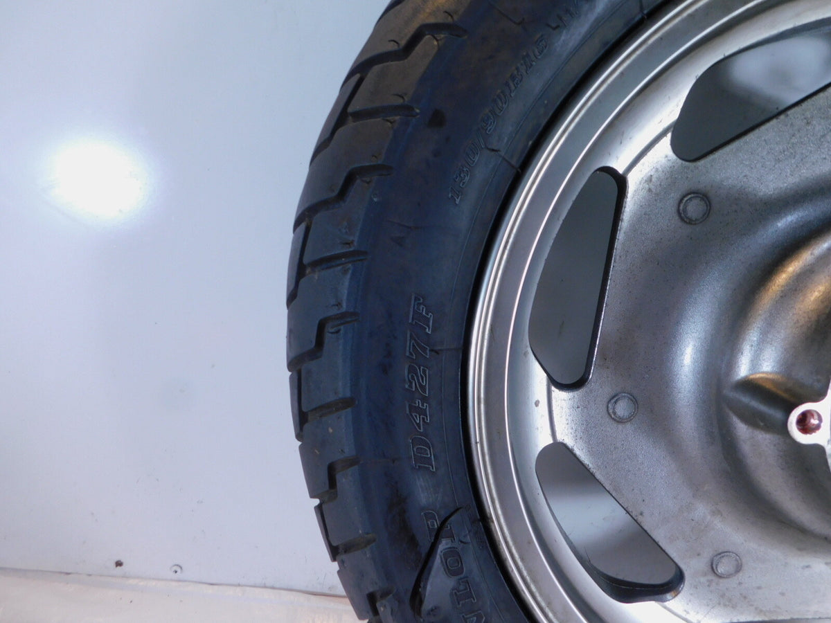 Kawasaki Vulcan VN1600 Nomad 1600 Classic OEM Silver Front Cast Wheel Rim & Tire - C3 Cycle